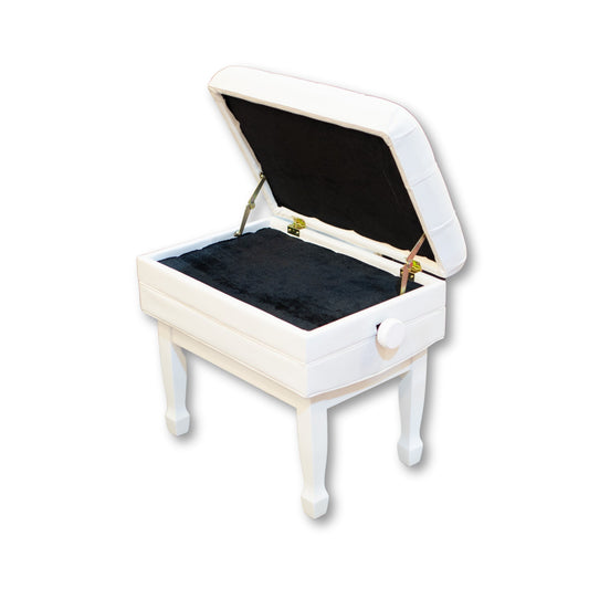 Prosound TN-QD-4HX Adjustable Piano Bench - White