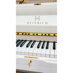 Heinrich HUP 121 CW  Upright Piano white + crystal brand NEW