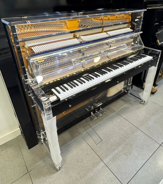 Steiner Crystal Upright Piano HU-125A 9125050 – Black