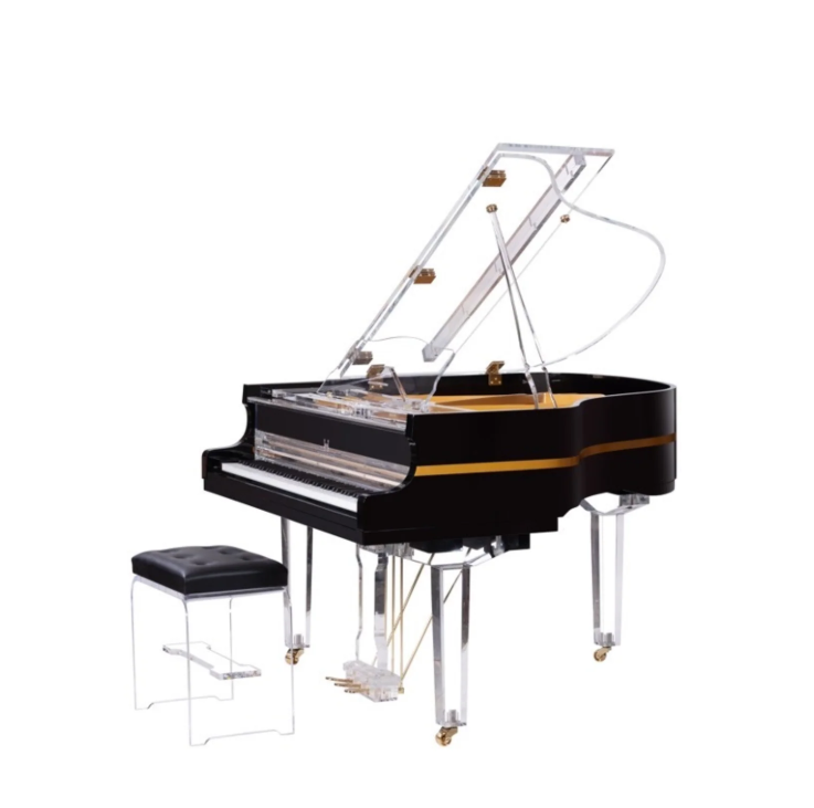 Heinrich HGP-152A Crystal Grand Piano WSP – Black