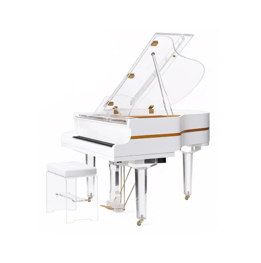 Heinrich HGP-152A Crystal Grand Piano WSP – white
