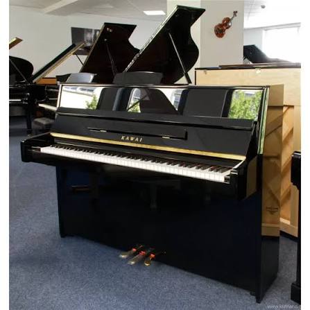 Kawai K-15 Upright Piano - Black (Rconditioned)
