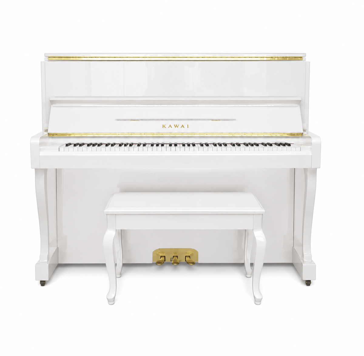 Kawai SA-5E 1658267 – White (Reconditioned Upright Piano)